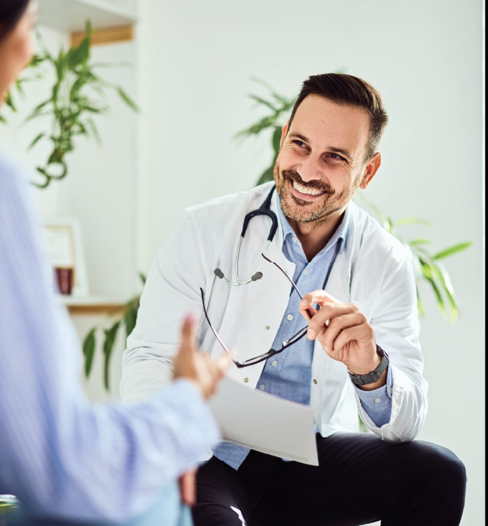 A practitioner in consultation